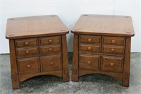 Pair Arts & Crafts Style End Tables