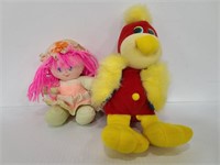Plush doll and bird