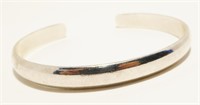 Sterling Silver Cuff Bracelet For Medium Wrist 23g