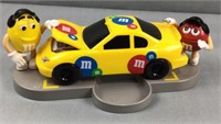 M & M race, car pit, crew candy dispenser