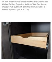 NEW Wooden Pull-Out Shelf w/ Wood Spacers (15''W