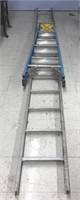 15 ft aluminum one sided ladder and Werner 6 ft