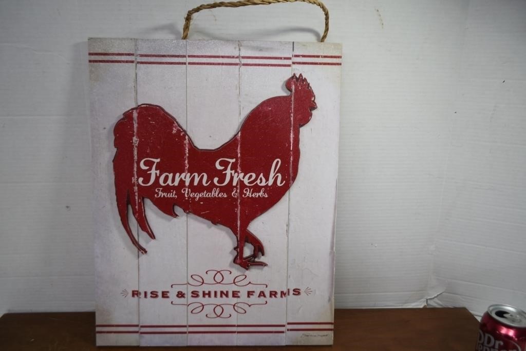 Farm Fresh, Raised Sign,See Photos For Condition