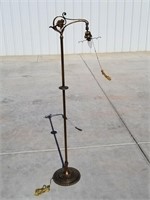 Vintage Brass Floor Lamp (Missing Shade)