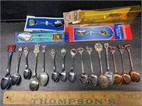 Collector souvenir spoons