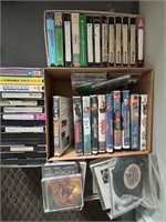 VHS, CDs, 45s