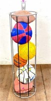 Rubbermaid Metal Vertical Ball Rack Storage Basket
