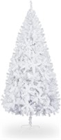 Bonnlo 6 ft White Unlit Artificial Christmas Pine