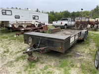 18' tandem axle trailer w/drop gate
