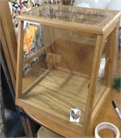 Oak counter top display case