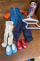 American Girl Clothes, shoes , hanger