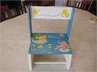 Wooden Care Bears Chlid Step Stool/ Seat
