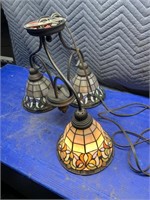 Stained glass light fixture....25a