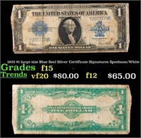 1923 Speelman/White $1 large size Blue Seal Silver