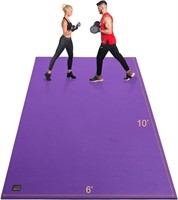 GXMMAT Extra Large Exercise Mat 10'x6'x7mm-Purple