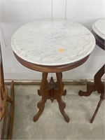 Marble top end stand