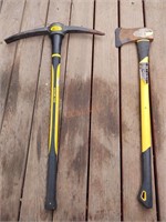 Collins 6lb pick axe and Rockforge 3.3lb axe