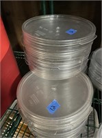 Clear round container lids for 6,8qt (12)