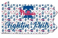 (New)Philadelphia Phillies 12'' Floral State