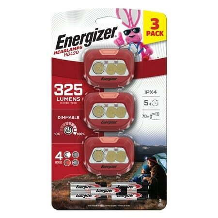 Energizer HDL20 Multi-Colored LED Headlamp  Batter