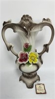 Capodimonte porcelain vase (15" Tall)