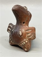 South American Terracotta Bird Form Flute