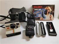 Vintage Polaroid Land Camera + Accessories