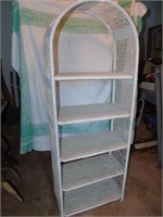 Wicker Shelf unit and reuseable bags