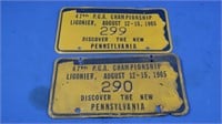 2 Vintage PGA Championship Plates #290 & #299