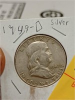 1949 d Franklin half dollar