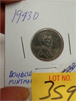 1943 d steel penny double mint mark