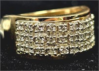 $3600 14K  6.4G Natural Diamond 0.45Ct Ring