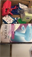 Box lot of new items cell phone case candle ect