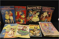 Vintage Paper Coloring Books & Puzzles