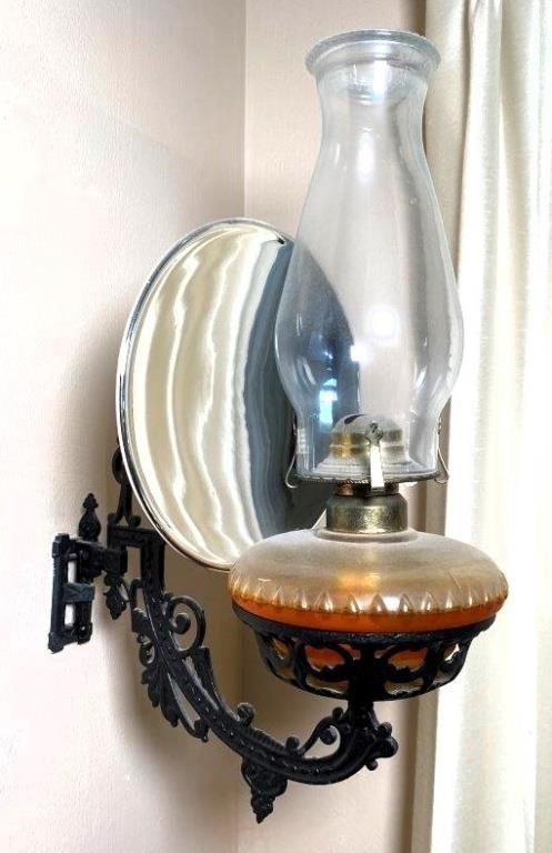 antique oil lamp- from Morton School house