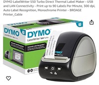 DYMO LabelWriter 550 Turbo Direct Thermal Label
