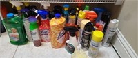 Estate lot of cleaning supplies