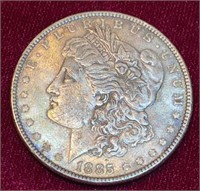 1885 Morgan Silver Dollar Coin