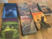 lot of 7 like new Harry Potter Hardback books