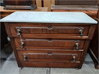 Three Drawer Marble top Chest