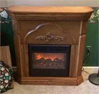 Electric fireplace --works