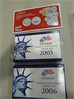 2004, 2005, & 2006 US Mint Coin Sets