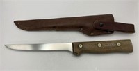 Dexter fillet knife with leather sheath