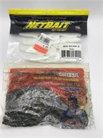 2 Unopened Packs Plastic Fish Bait