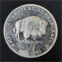 1 oz Fine Silver round - Buffalo
