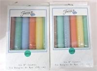 Fiesta Post 86 go along candles, 2 - 6pc 8" sets
