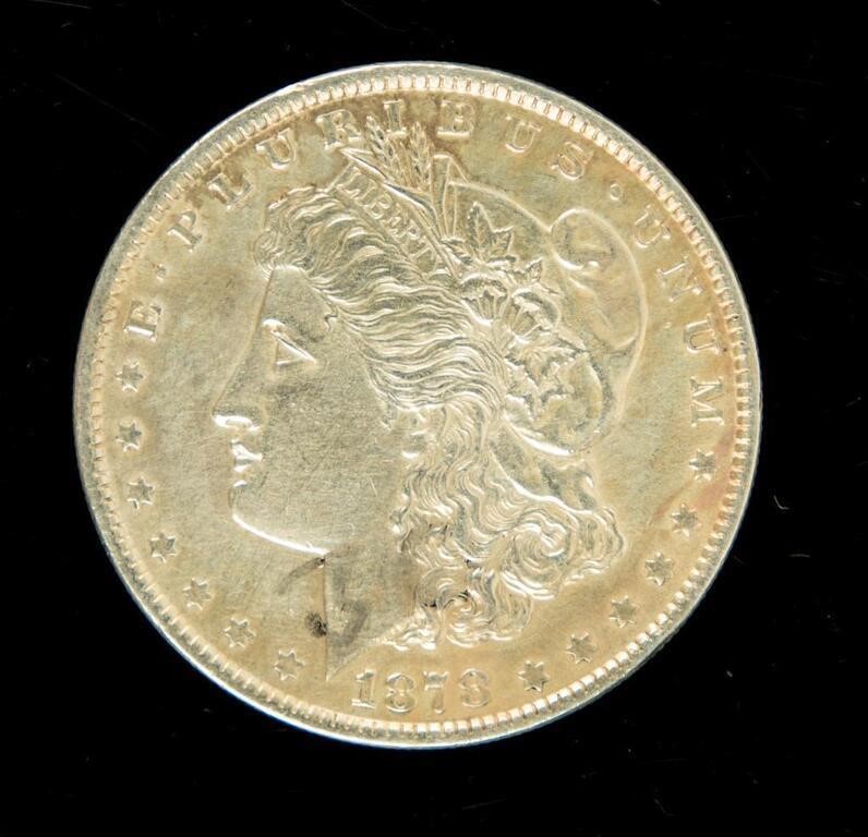 Coin 1878 Rev '79 Morgan Silver Dollar-XF