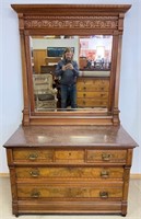 TOP QUALITY 1800’S MARBLE TOP DRESSER W MIRROR