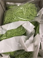 Toho 12/0 3-cut beads. Lime green. Two part boxes