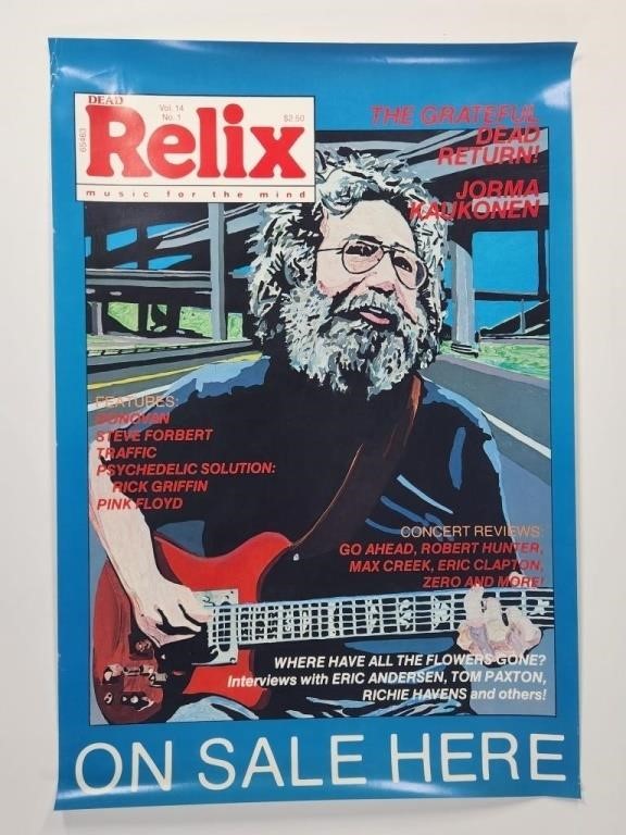 DEAD RELIX GRATEFUL DEAD JERRY GARCIA POSTER